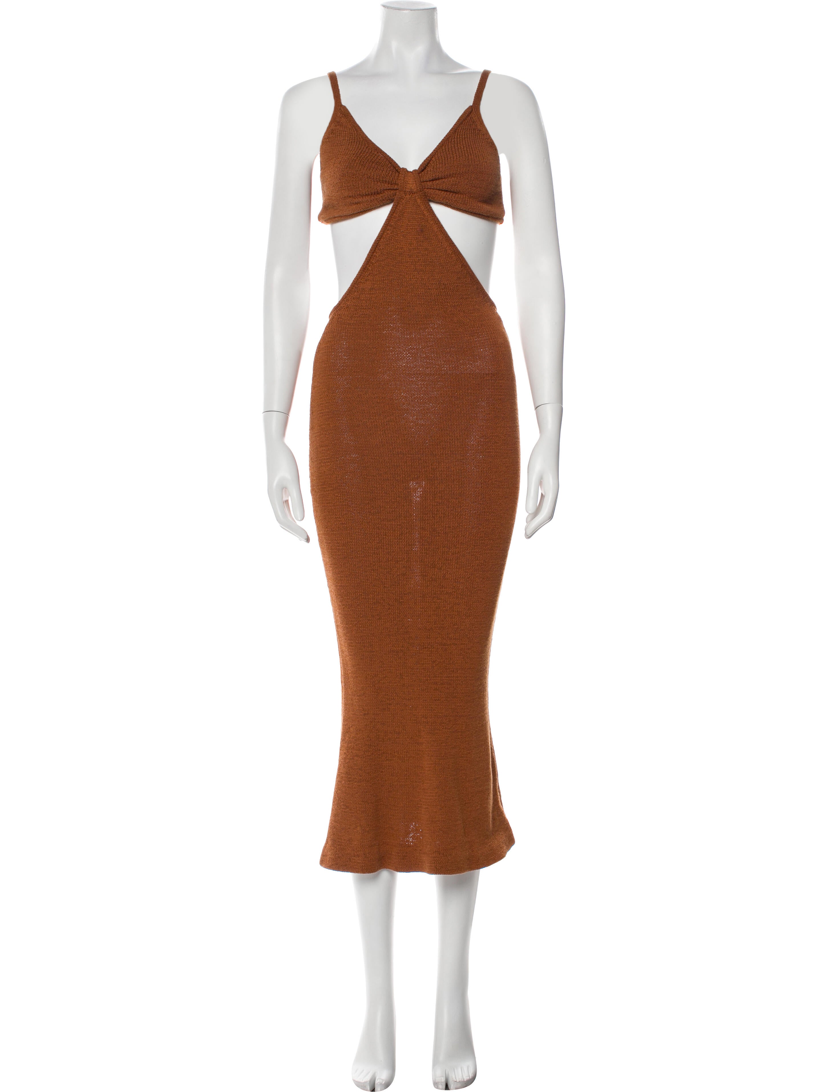 Cult Gaia V-Neck Long Dress