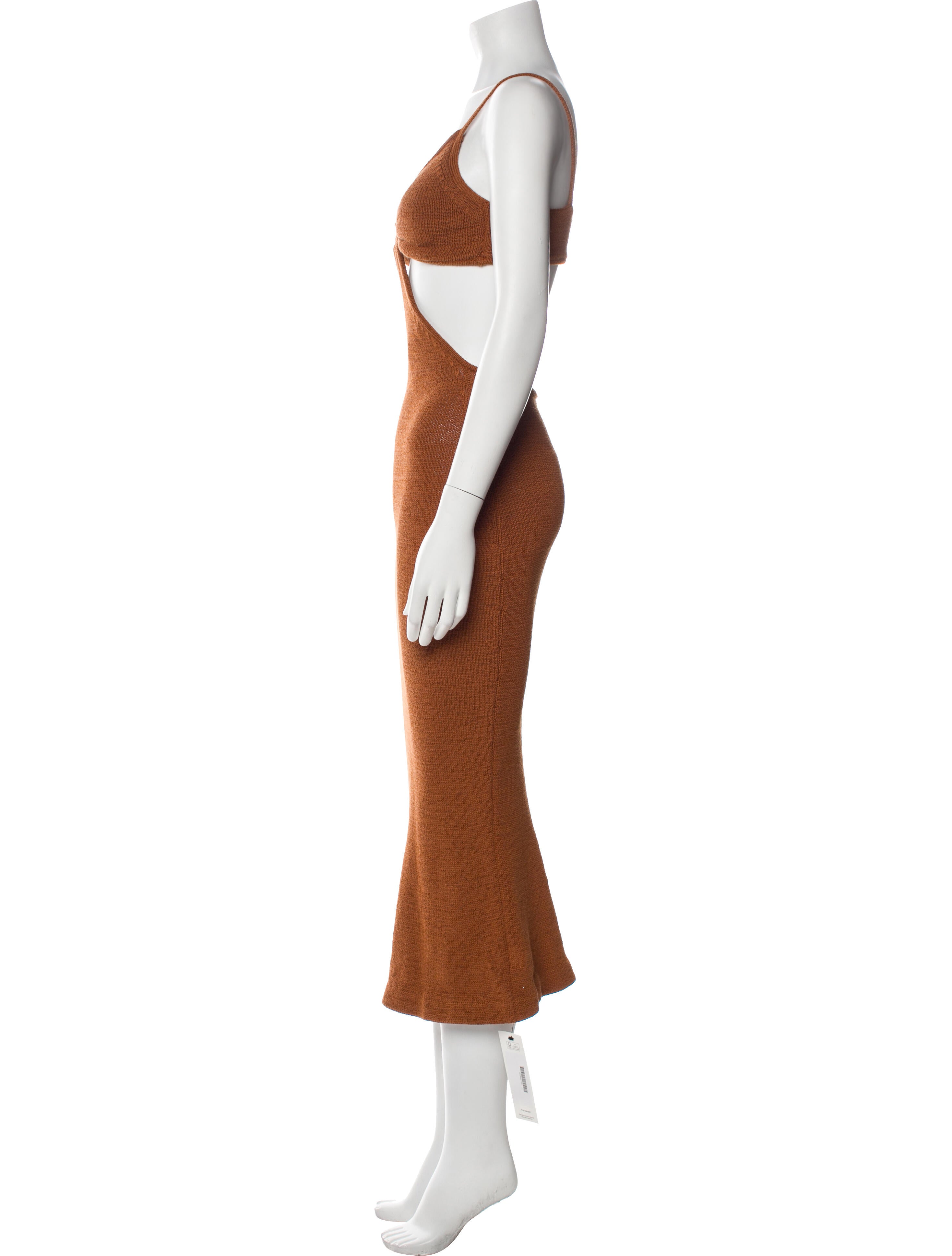 Cult Gaia V-Neck Long Dress