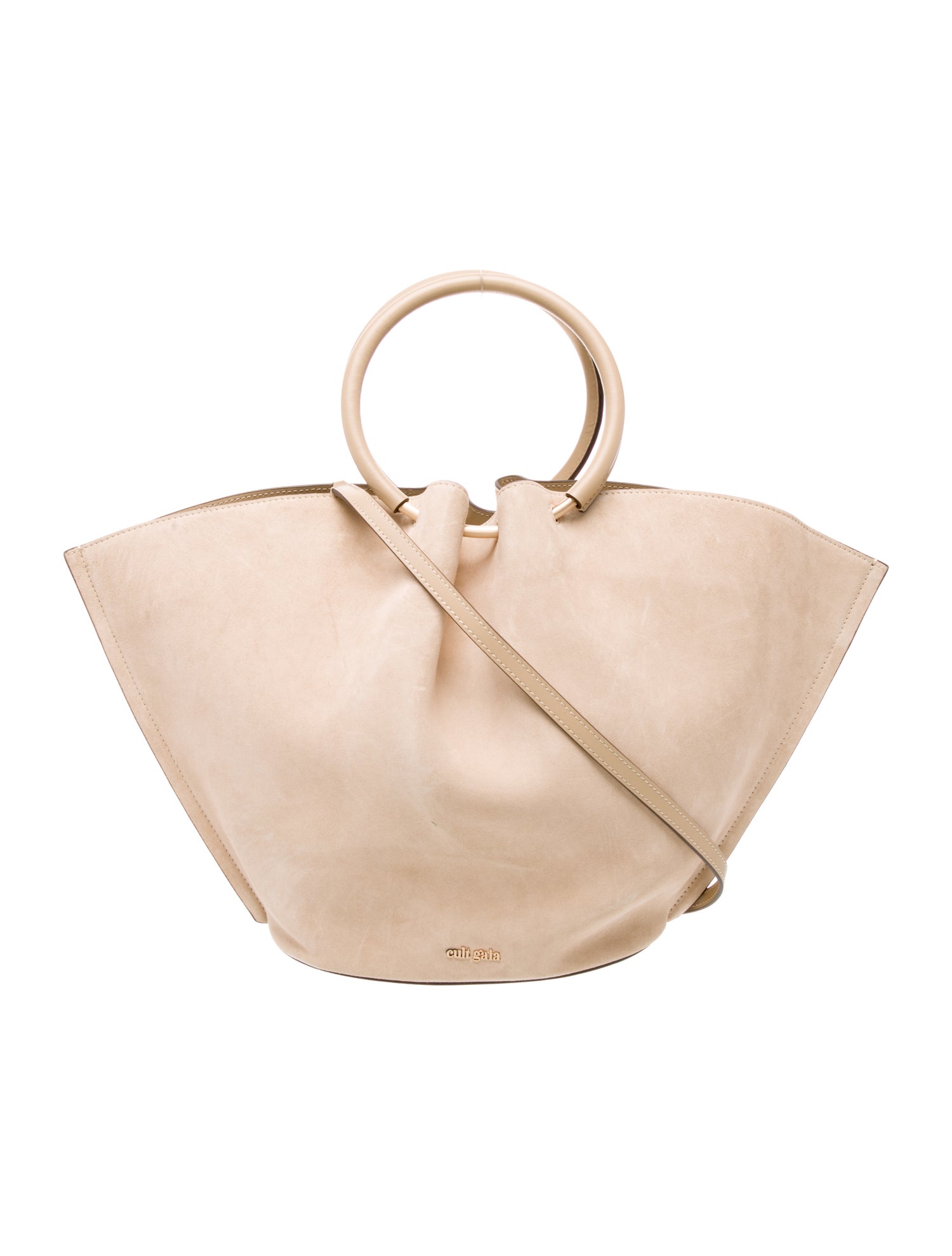Cult Gaia Suede Top Handle Bag
