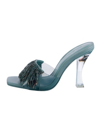 Cult Gaia Crystal Embellishments Slides