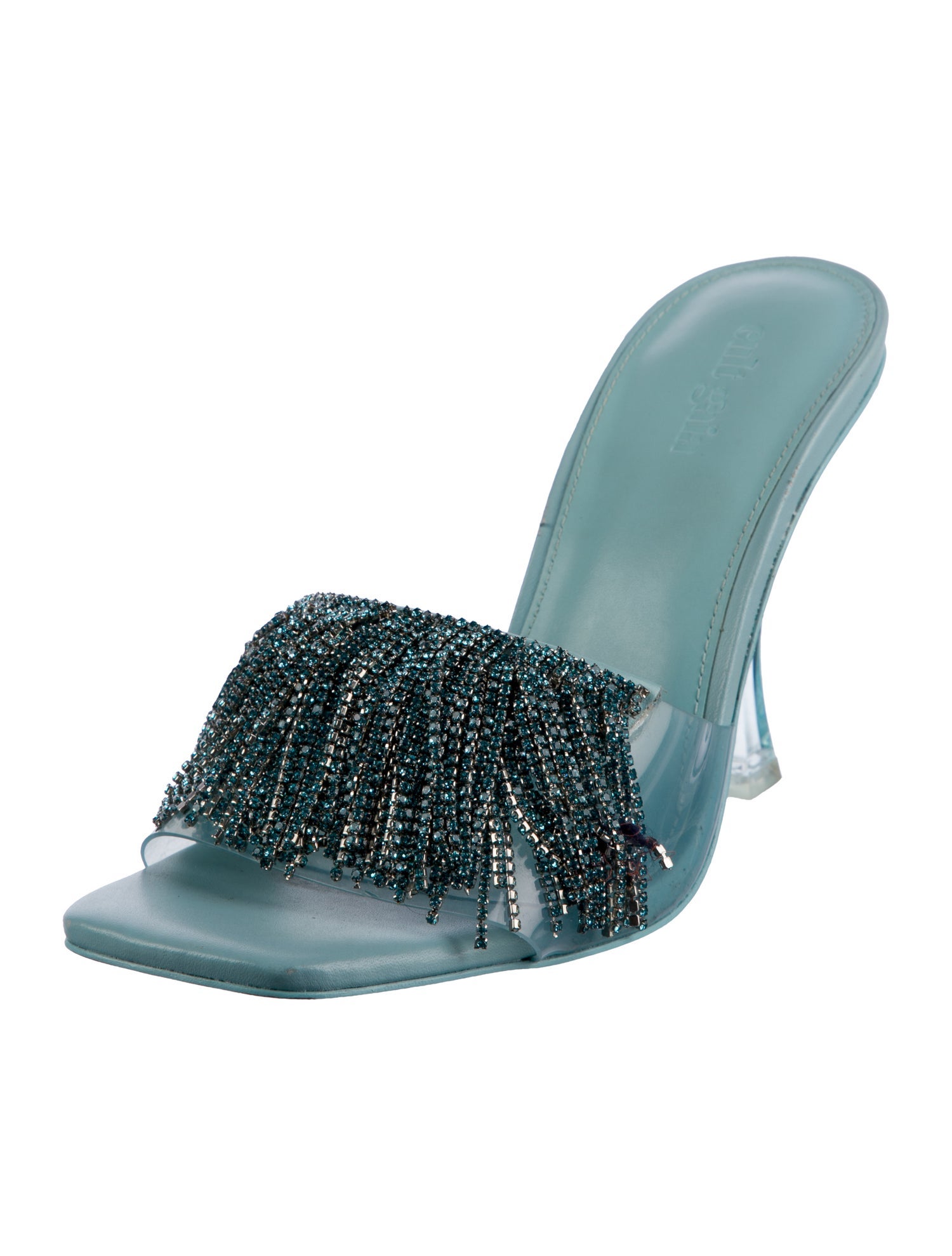 Cult Gaia Crystal Embellishments Slides