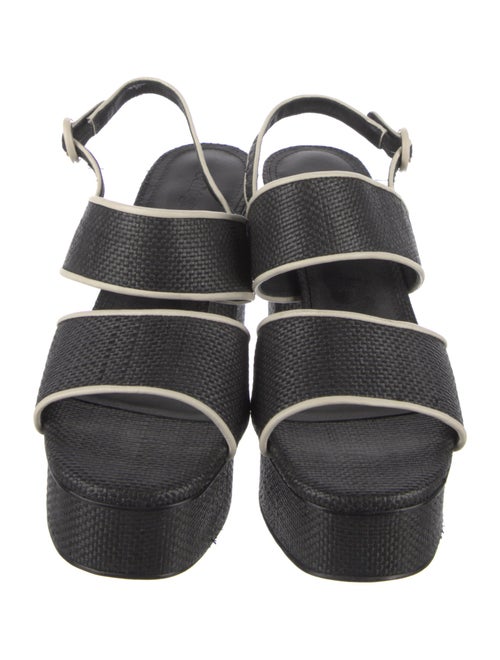 Cult Gaia Raffia Slingback Sandals