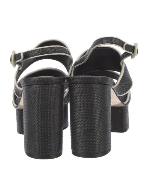 Cult Gaia Raffia Slingback Sandals