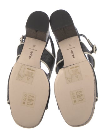 Cult Gaia Raffia Slingback Sandals