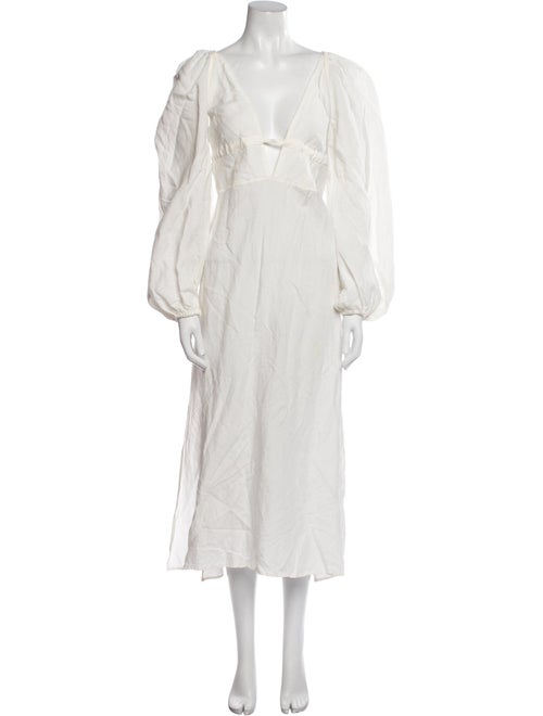 Cult Gaia V-Neck Long Dress