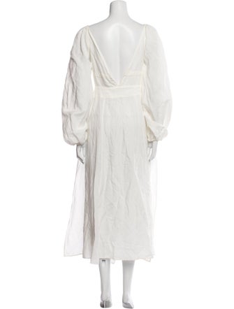 Cult Gaia V-Neck Long Dress