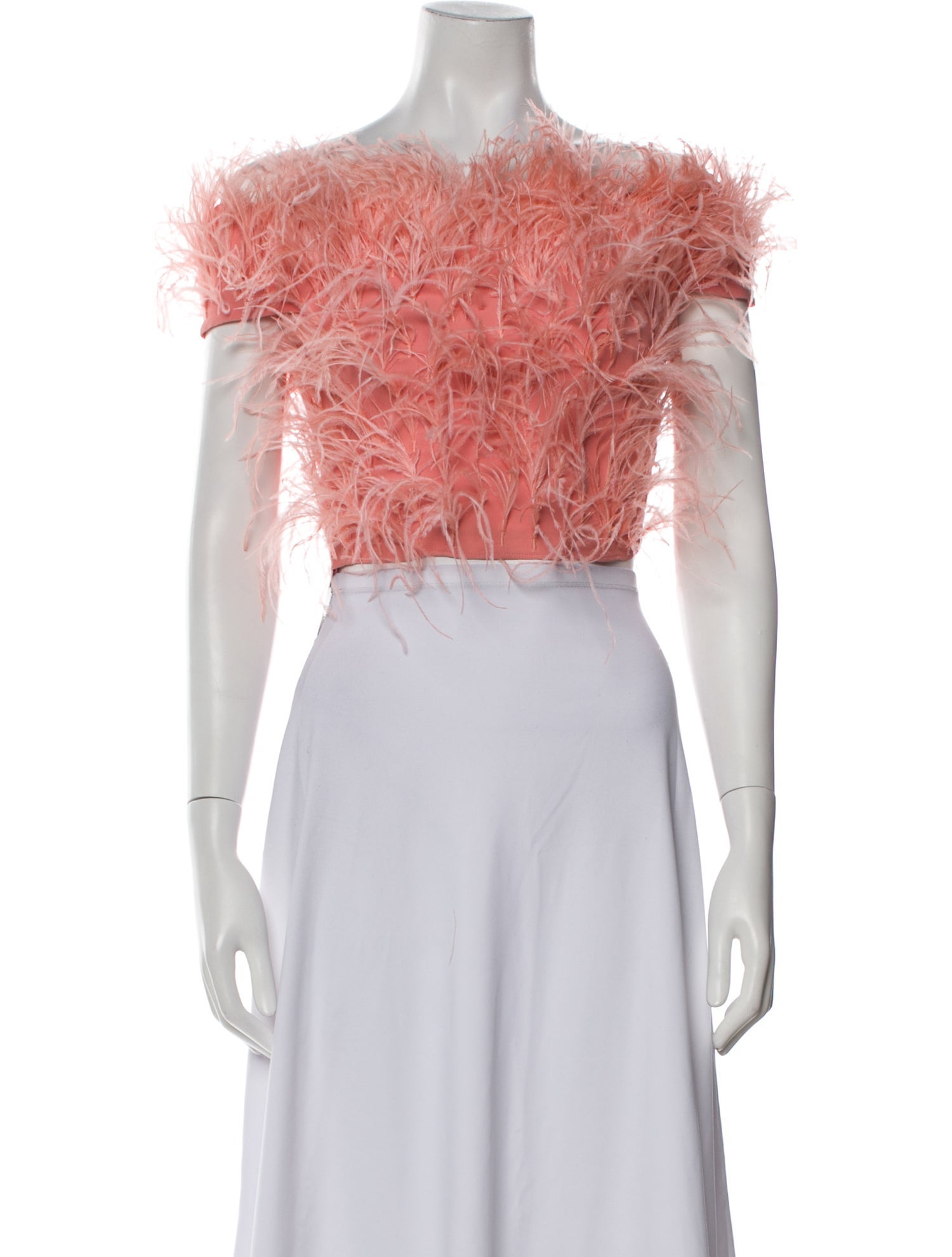 Cult Gaia Floral Print Off-The-Shoulder Crop Top