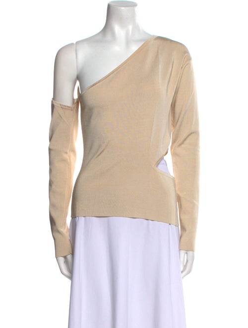 Cult Gaia Asymmetrical Long Sleeve Top
