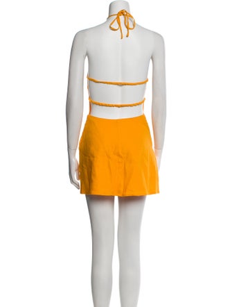 Cult Gaia Halterneck Mini Dress