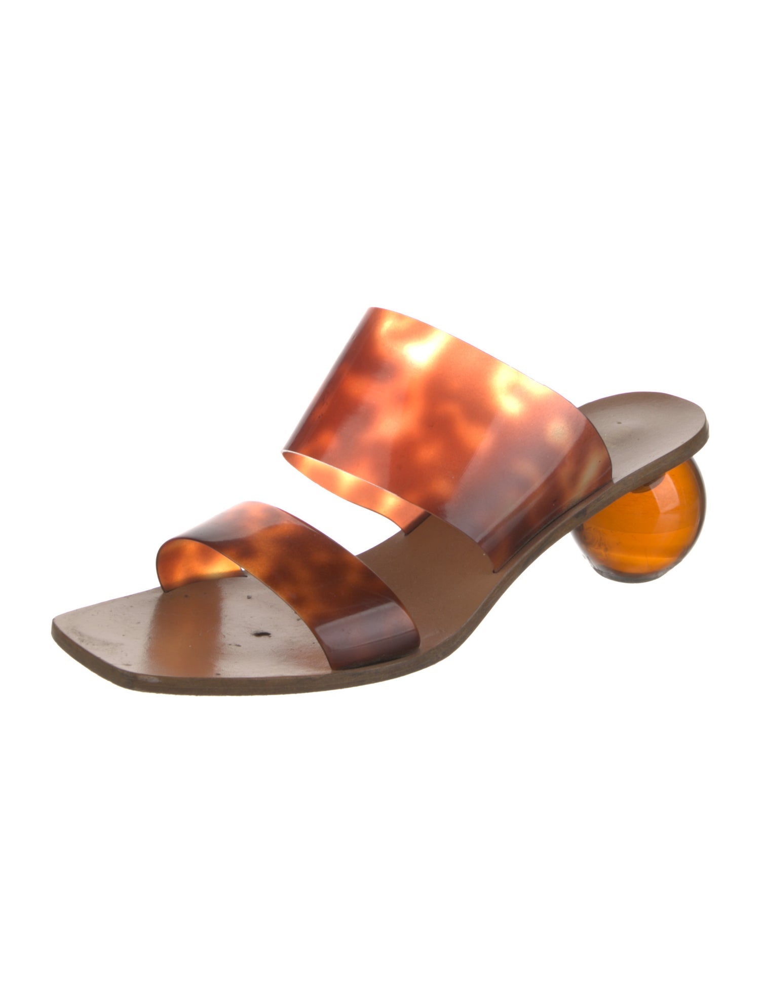 Cult Gaia PVC Animal Print Slides