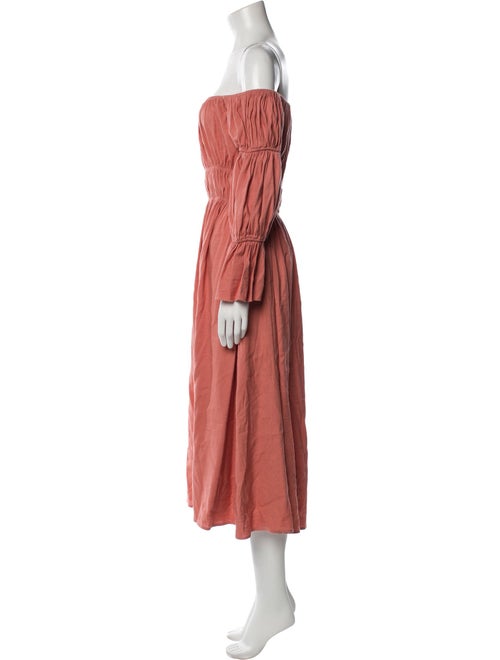 Cult Gaia Off-The-Shoulder Midi Length Dress