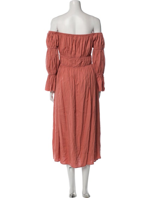 Cult Gaia Off-The-Shoulder Midi Length Dress
