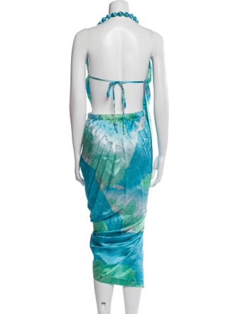 Cult Gaia Silk Midi Length Dress