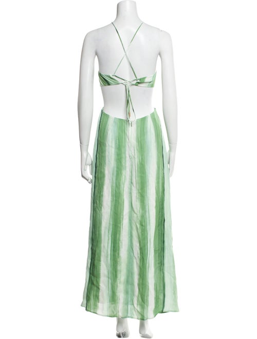 Cult Gaia Striped Long Dress