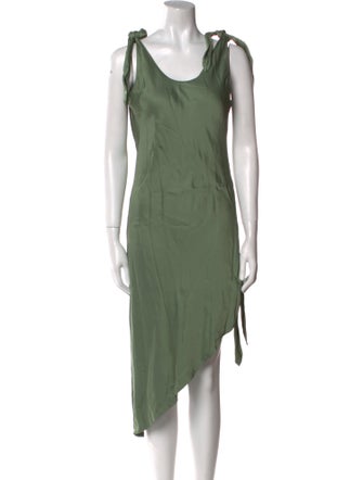 Cult Gaia Scoop Neck Midi Length Dress