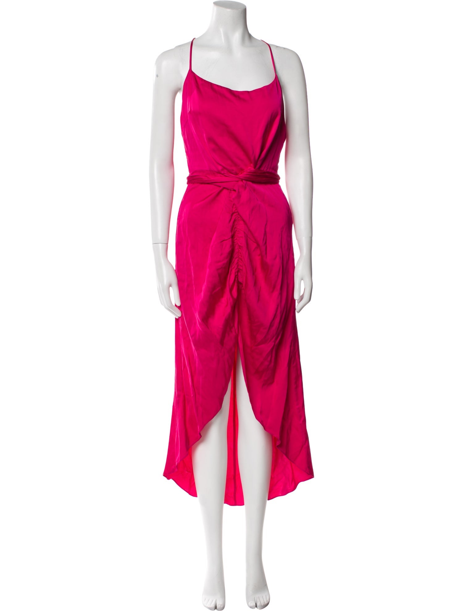 Cult Gaia Scoop Neck Midi Length Dress