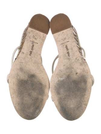 Cult Gaia Leather Slides