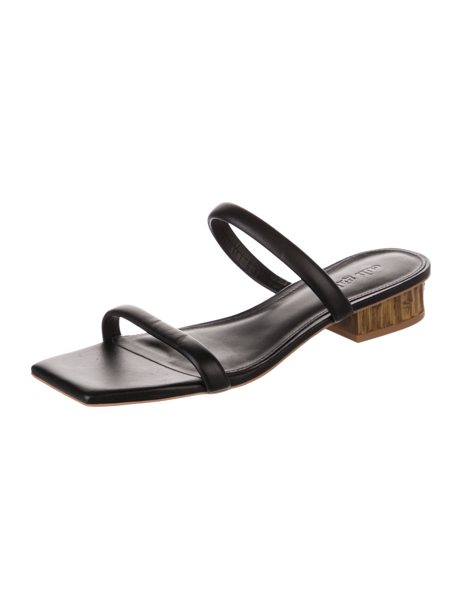 Cult Gaia Leather Slides