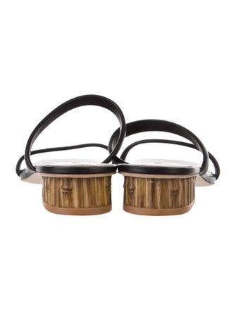 Cult Gaia Leather Slides