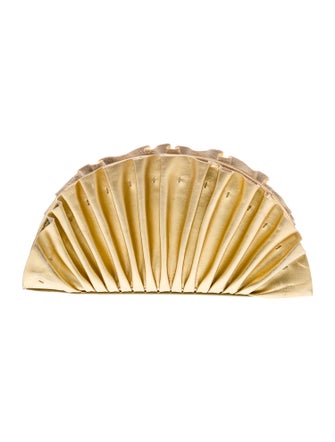 Cult Gaia Leather Clutch