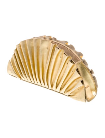 Cult Gaia Leather Clutch