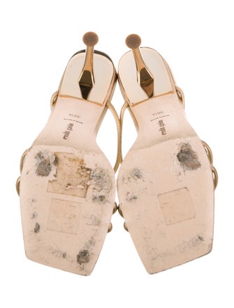 Cult Gaia Leather Slides