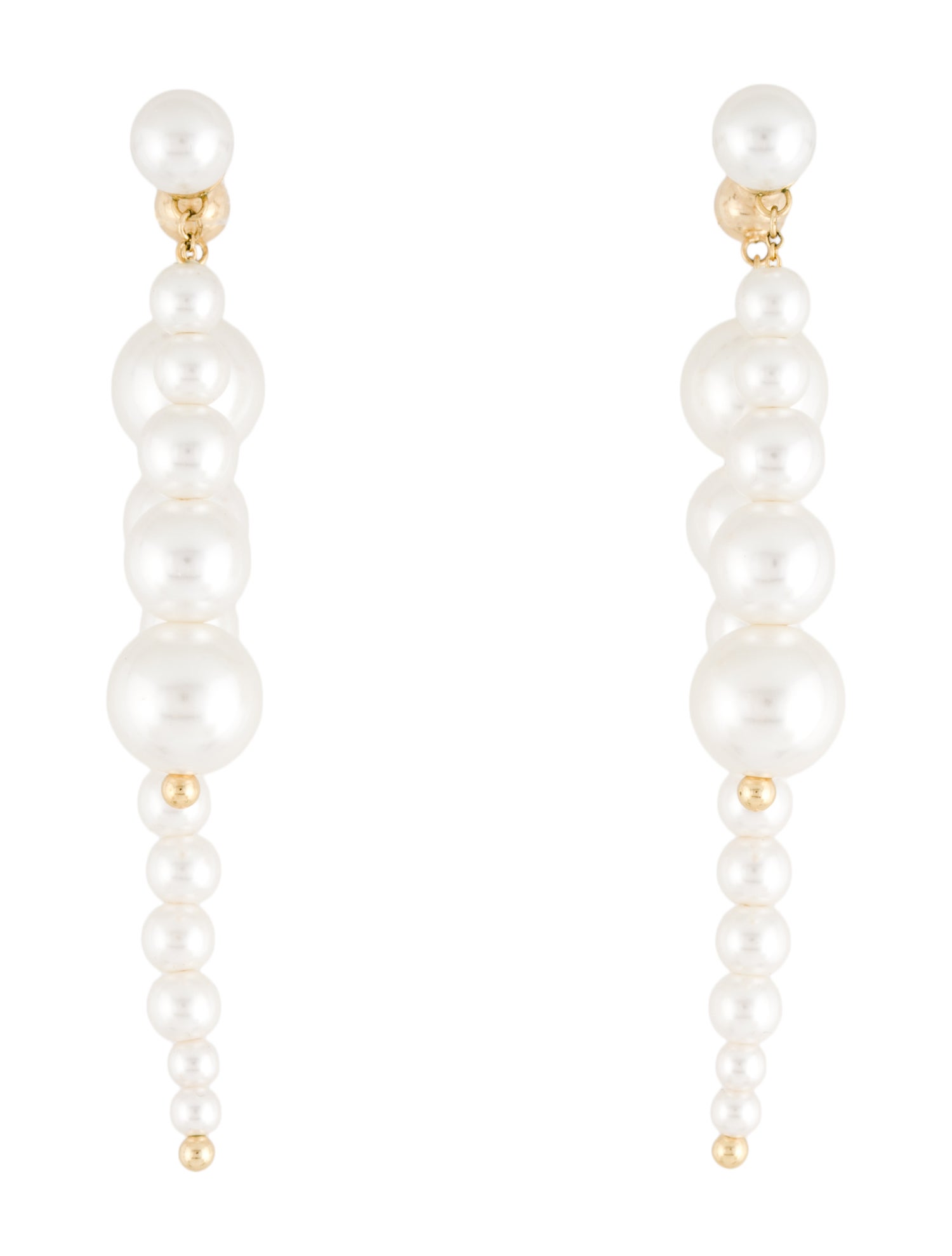 Cult Gaia Faux Pearl "Loreli " Drop Earrings