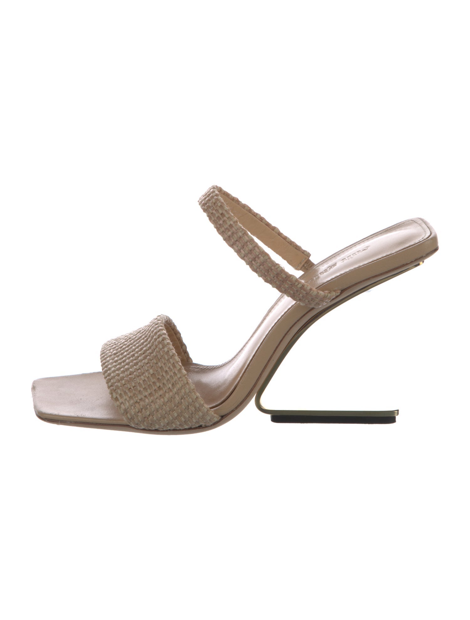 Cult Gaia Raffia Slides