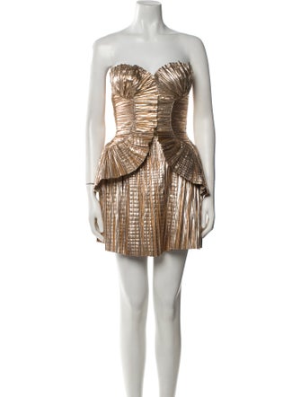 Cult Gaia Printed Mini Dress