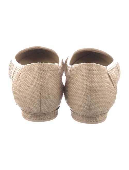 Cult Gaia Raffia Ballet Flats