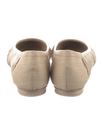 Cult Gaia Raffia Ballet Flats