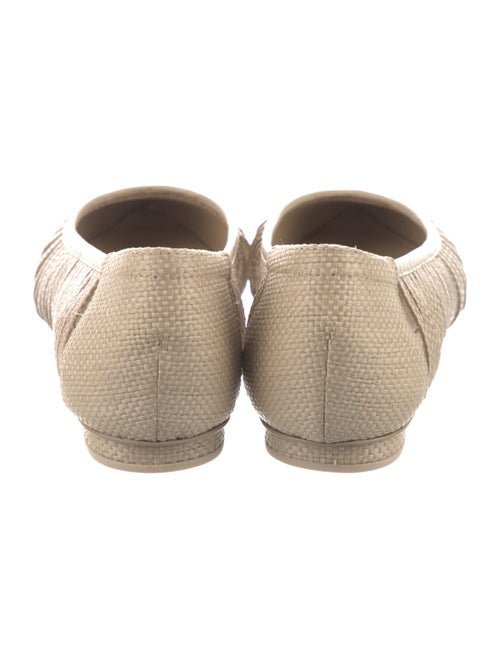 Cult Gaia Raffia Ballet Flats
