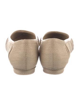 Cult Gaia Straw Ballet Flats