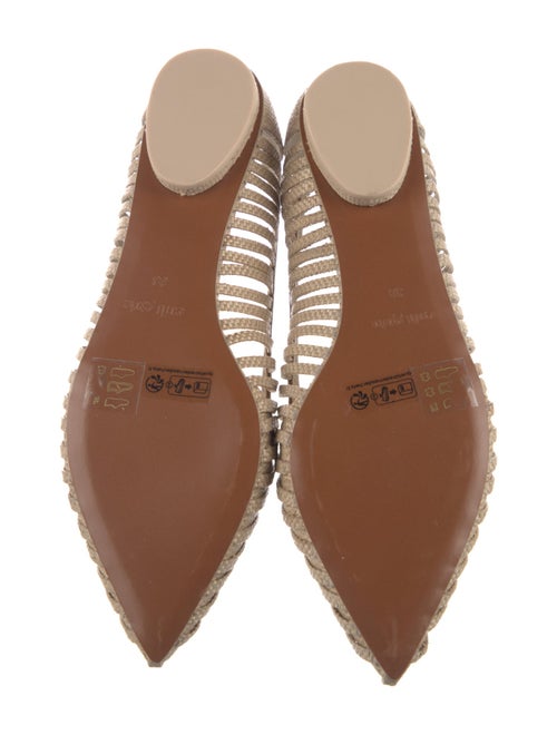 Cult Gaia Straw Ballet Flats