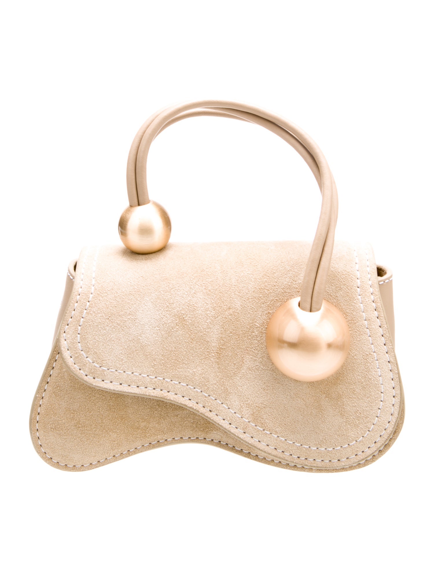 Cult Gaia Suede Top Handle Bag