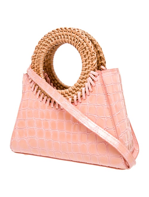 Cult Gaia Patent Leather Top Handle Bag