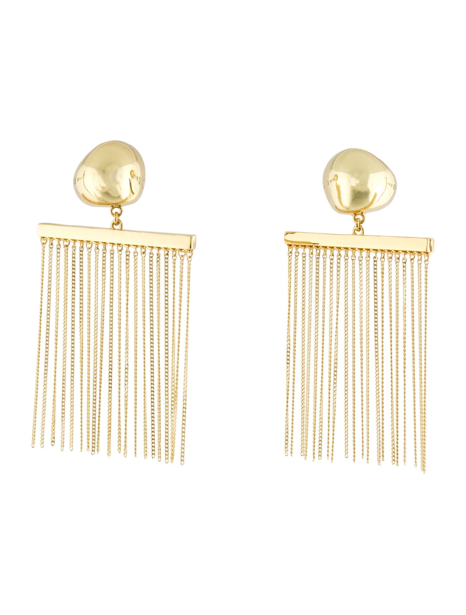 Cult Gaia Chain 'Farah' Drop Clip-On Earrings