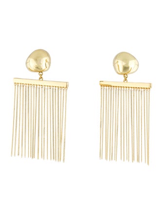 Cult Gaia Chain 'Farah' Drop Clip-On Earrings