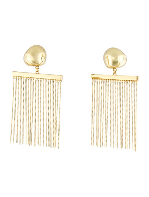 Cult Gaia Chain 'Farah' Drop Clip-On Earrings