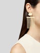 Cult Gaia Chain 'Farah' Drop Clip-On Earrings