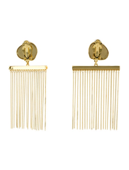 Cult Gaia Chain 'Farah' Drop Clip-On Earrings