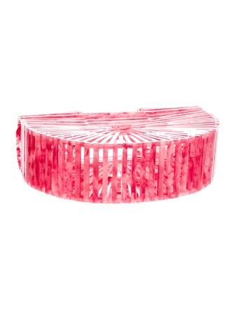 Cult Gaia Acrylic Top Handle Bag