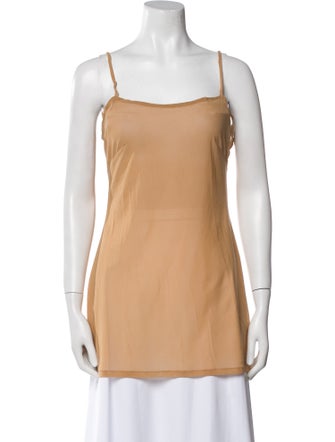 Cult Gaia Silk Square Neckline Top