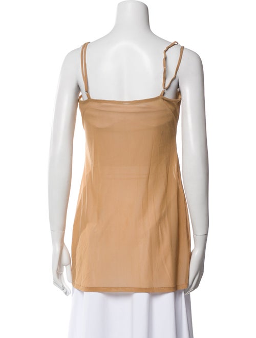 Cult Gaia Silk Square Neckline Top