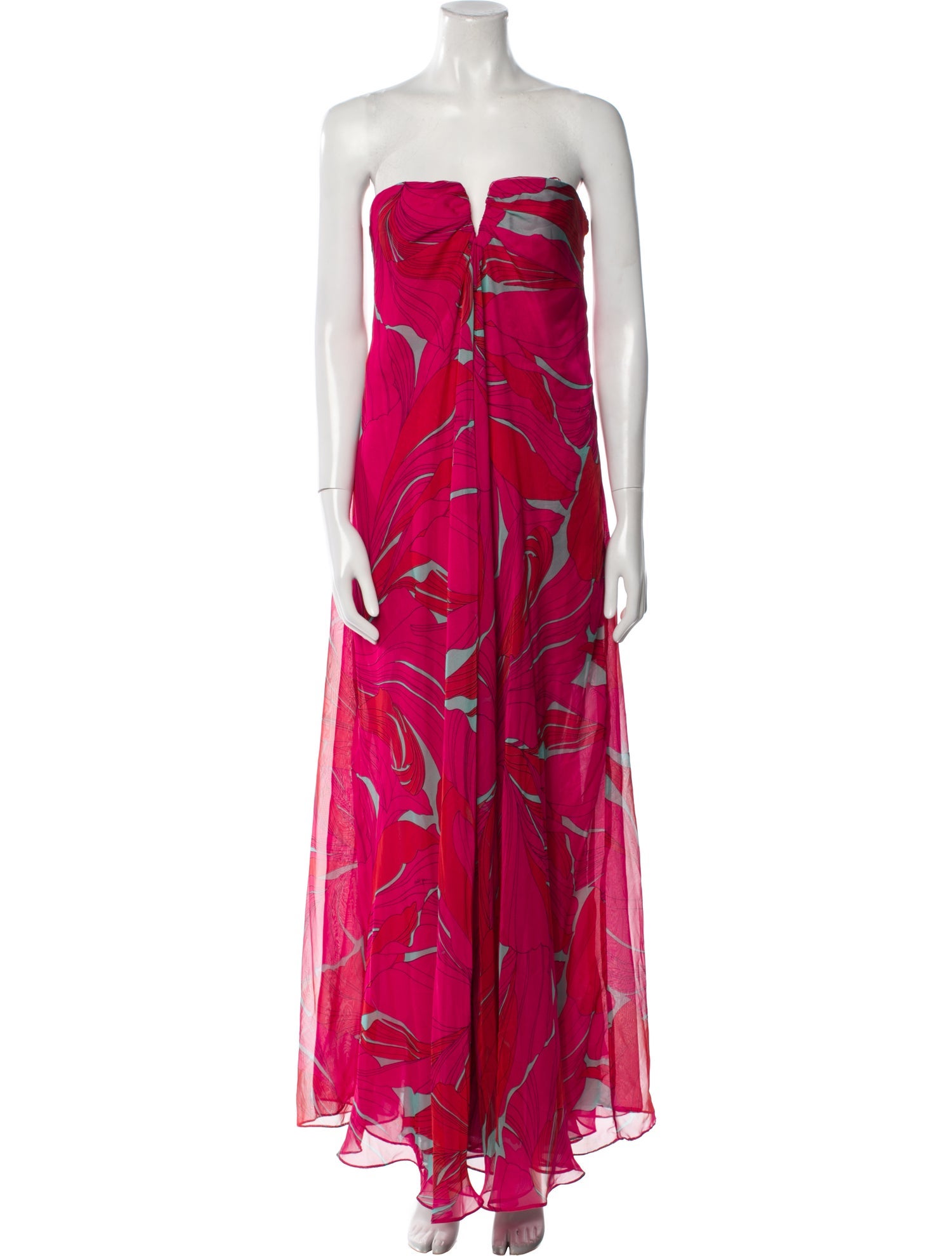 Cult Gaia Printed Long Dress