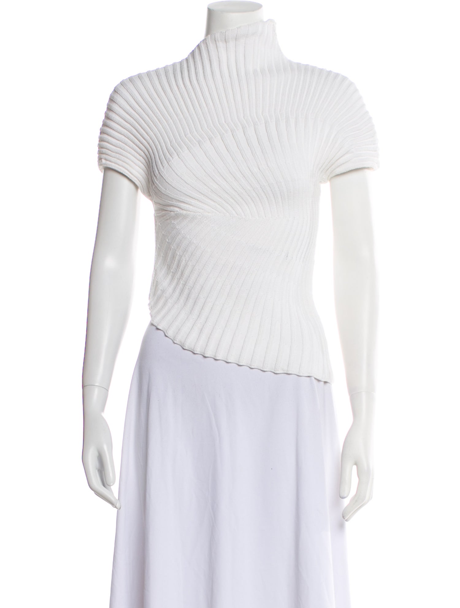 Cult Gaia Turtleneck Short Sleeve Top