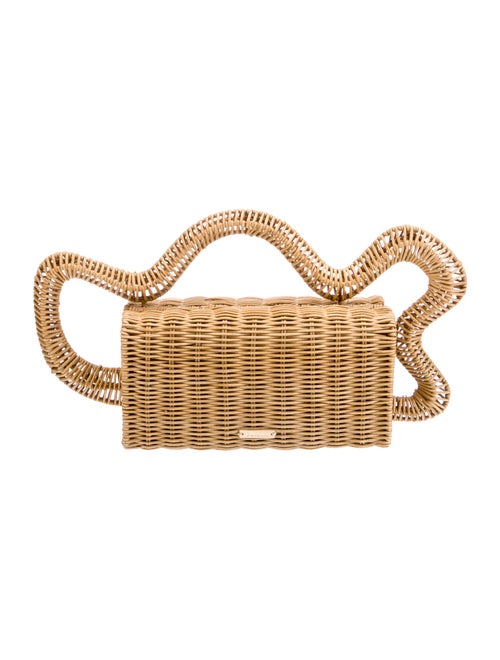 Cult Gaia Wicker Top Handle Bag