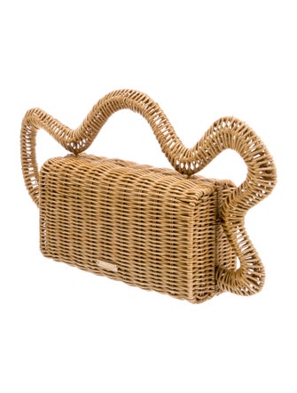 Cult Gaia Wicker Top Handle Bag