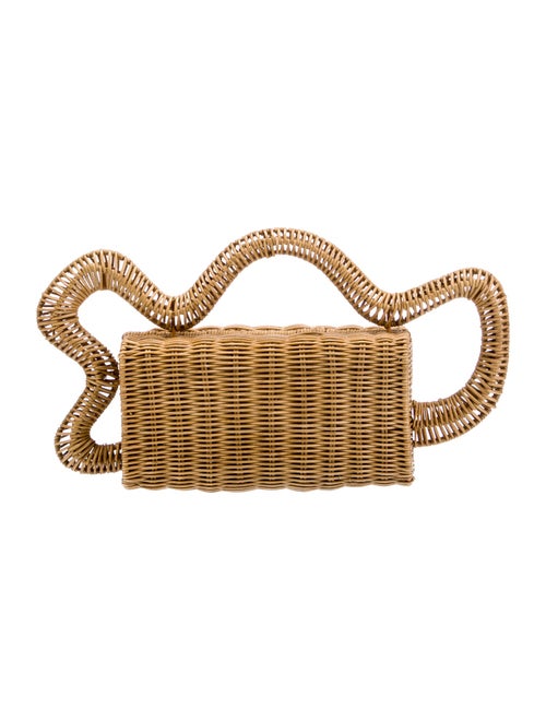 Cult Gaia Wicker Top Handle Bag