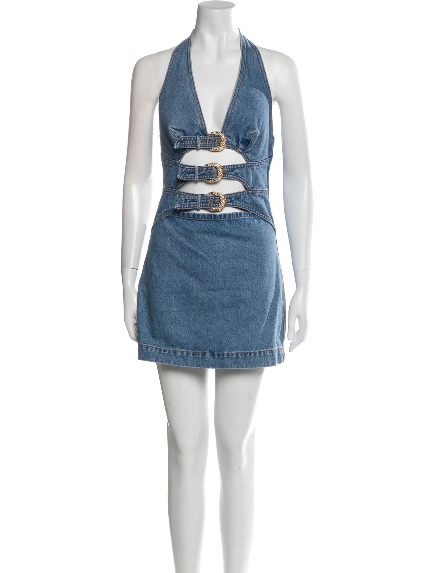 Cult Gaia Halterneck Mini Dress